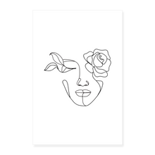 Load image into Gallery viewer, Flowery face - white
